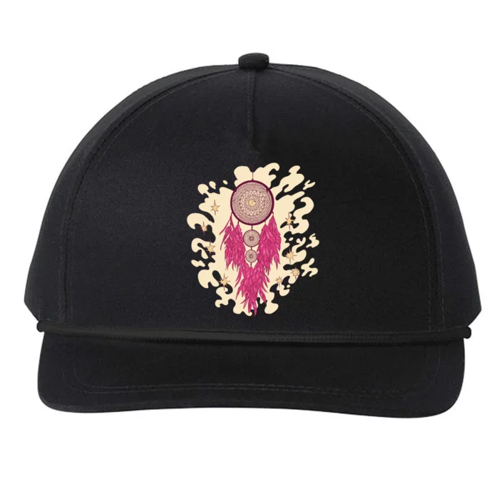 Dream Catcher Moon Snapback Five-Panel Rope Hat