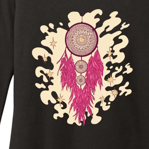 Dream Catcher Moon Womens CVC Long Sleeve Shirt