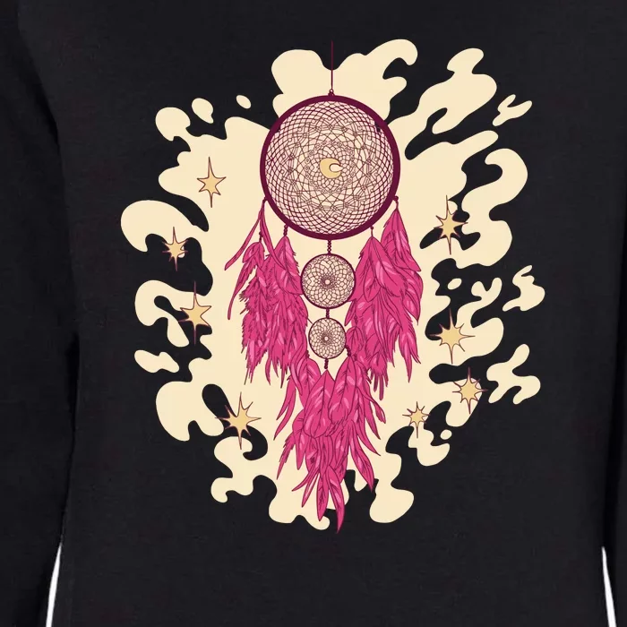 Dream Catcher Moon Womens California Wash Sweatshirt