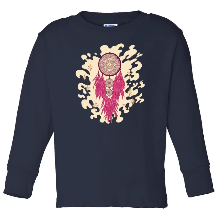 Dream Catcher Moon Toddler Long Sleeve Shirt