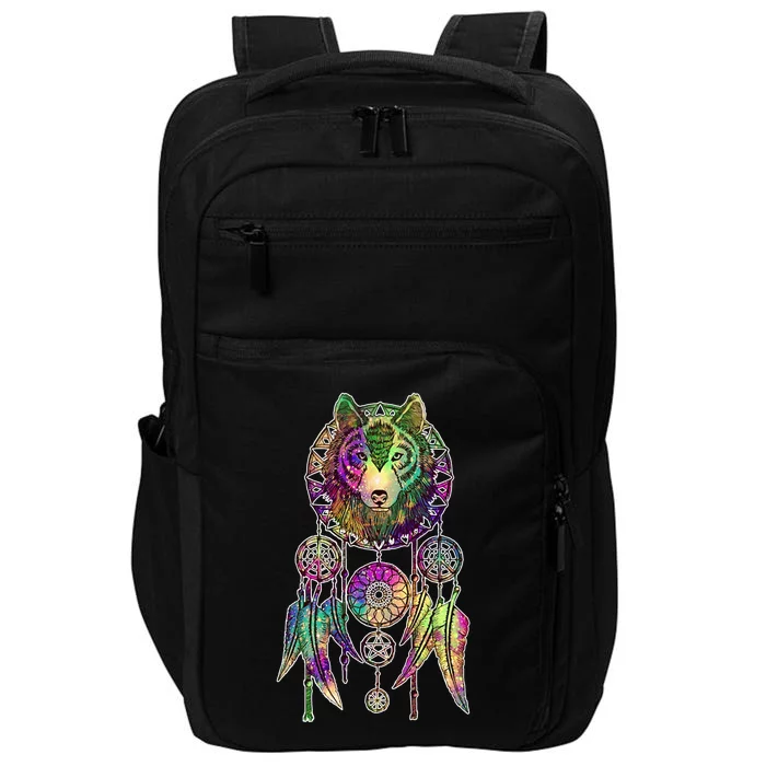 Dream Catcher Wolf Galaxy Impact Tech Backpack