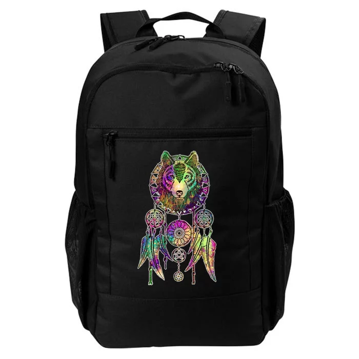 Dream Catcher Wolf Galaxy Daily Commute Backpack