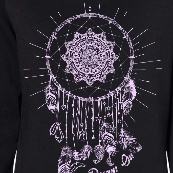 Dream On Native American Dream Catcher Womens California Wash Sweatshirt