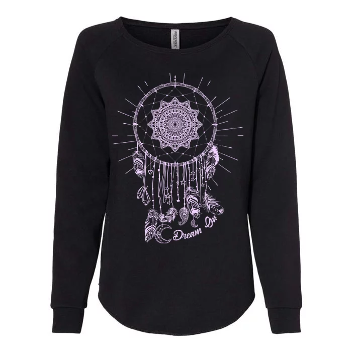 Dream On Native American Dream Catcher Womens California Wash Sweatshirt