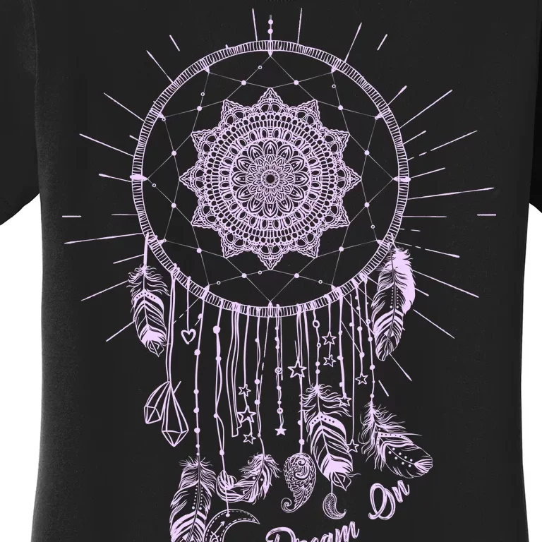 Dream On Native American Dream Catcher Women's T-Shirt