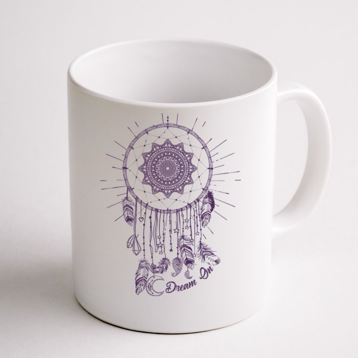 Dream On Native American Dream Catcher Front & Back Coffee Mug