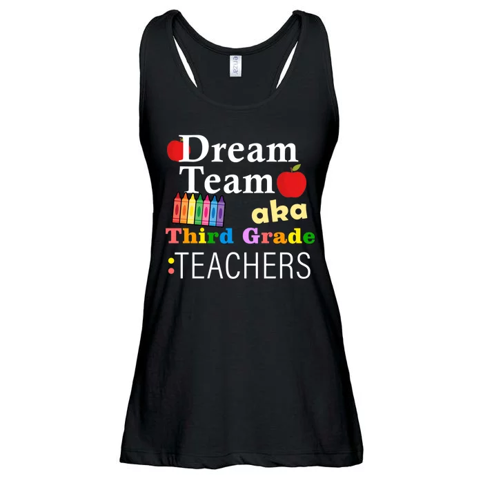 Dream Team Aka Third Grade Teachers Ladies Essential Flowy Tank