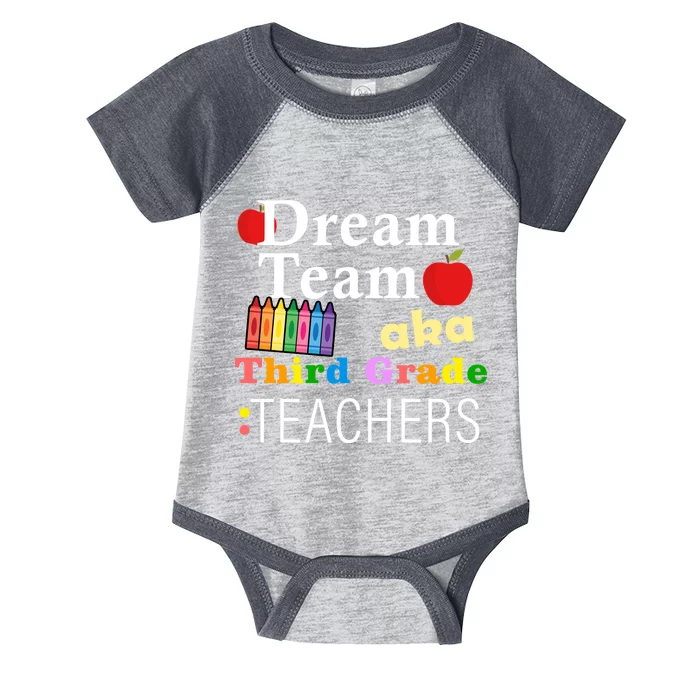 Dream Team Aka Third Grade Teachers Infant Baby Jersey Bodysuit