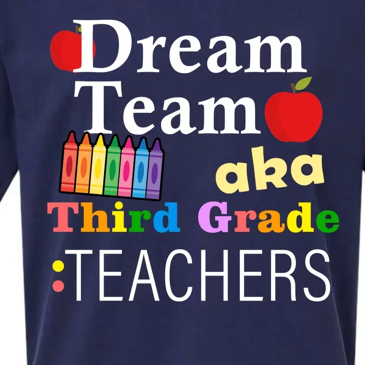 Dream Team Aka Third Grade Teachers Sueded Cloud Jersey T-Shirt