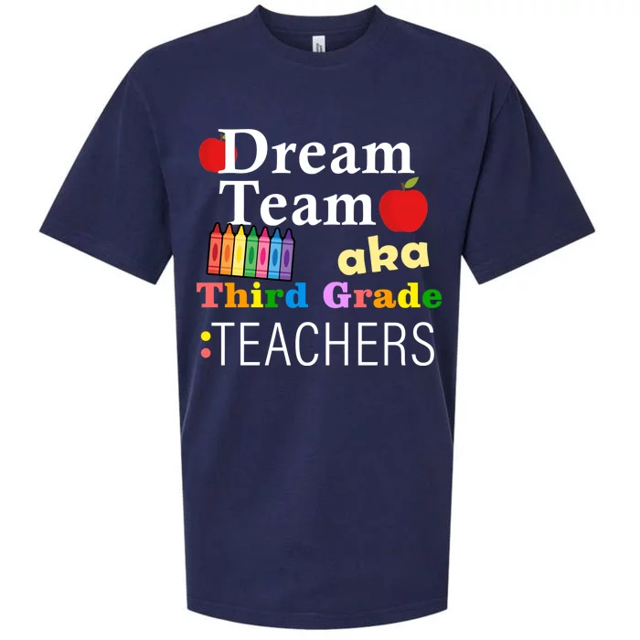 Dream Team Aka Third Grade Teachers Sueded Cloud Jersey T-Shirt