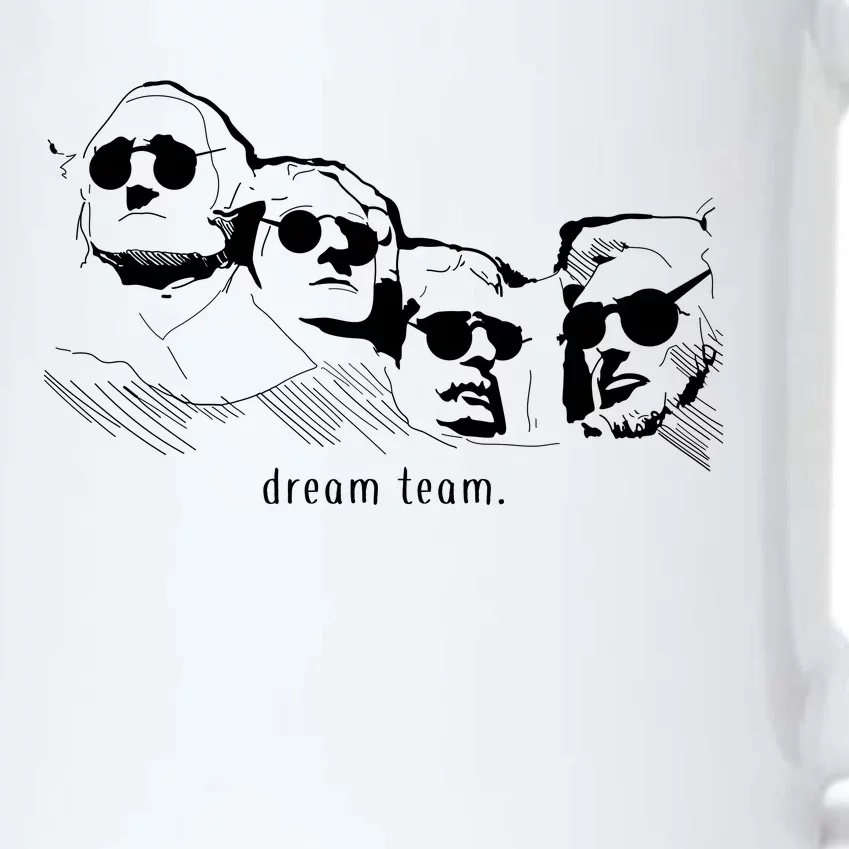 Dream Team Washington Lincoln Roosevelt Jefferson Black Color Changing Mug