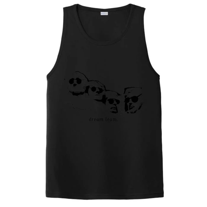 Dream Team Washington Lincoln Roosevelt Jefferson Performance Tank