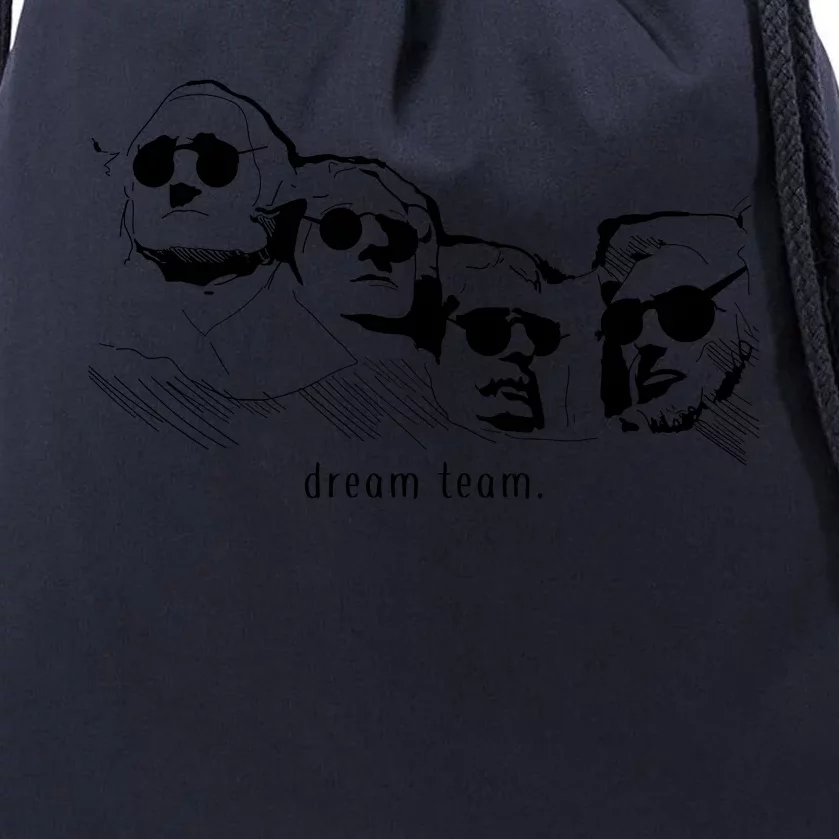 Dream Team Washington Lincoln Roosevelt Jefferson Drawstring Bag