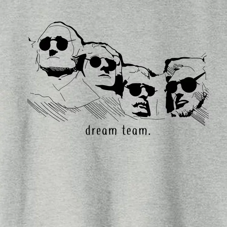 Dream Team Washington Lincoln Roosevelt Jefferson Women's Crop Top Tee