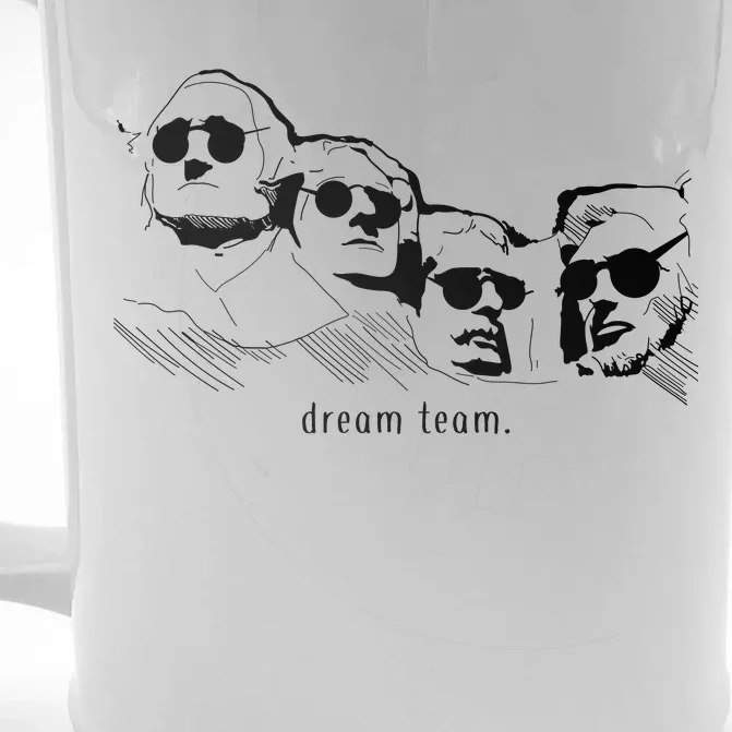 Dream Team Washington Lincoln Roosevelt Jefferson Front & Back Beer Stein