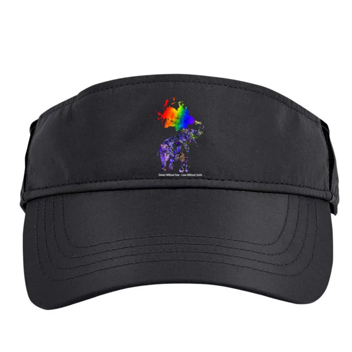 Dream Without Fear Elephant LGBT Adult Drive Performance Visor