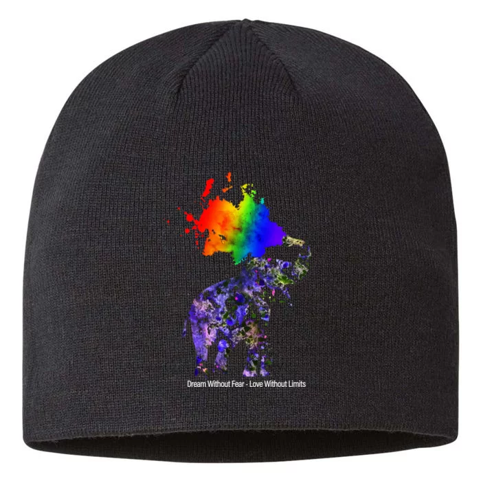 Dream Without Fear Elephant LGBT 8 1/2in Sustainable Knit Beanie