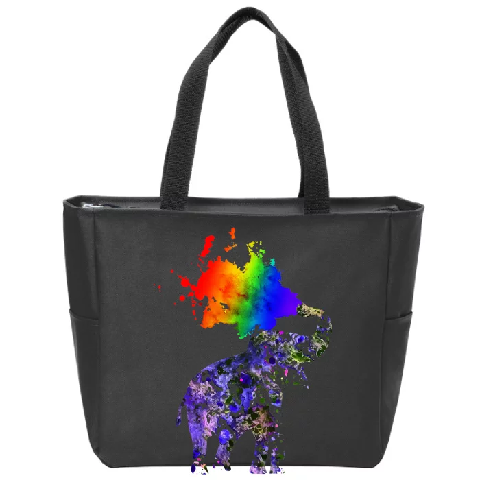 Dream Without Fear Elephant LGBT Zip Tote Bag