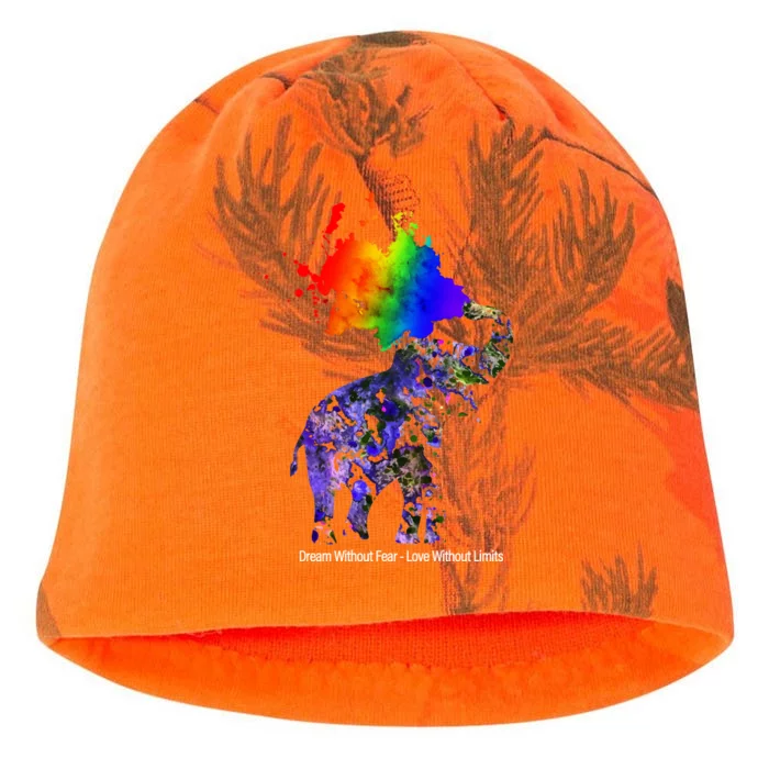 Dream Without Fear Elephant LGBT Kati - Camo Knit Beanie