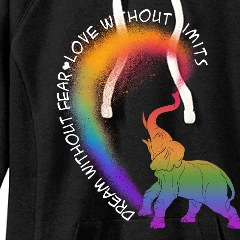 Dream Without Fear Love Without Limits LGBT Women's Fleece Hoodie