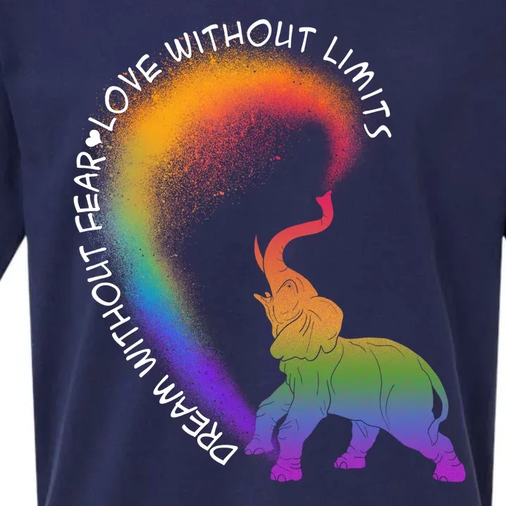 Dream Without Fear Love Without Limits LGBT Sueded Cloud Jersey T-Shirt