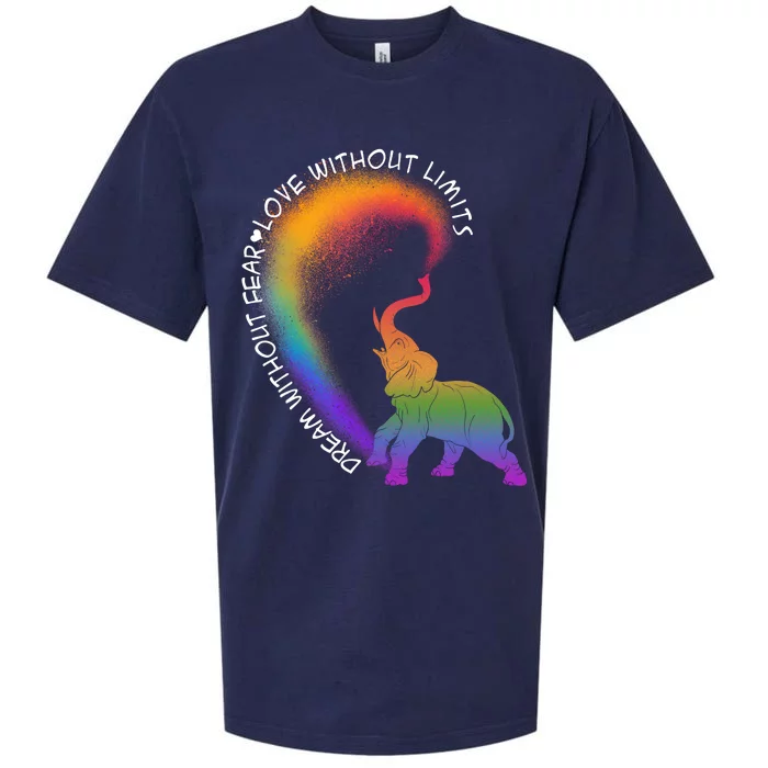 Dream Without Fear Love Without Limits LGBT Sueded Cloud Jersey T-Shirt