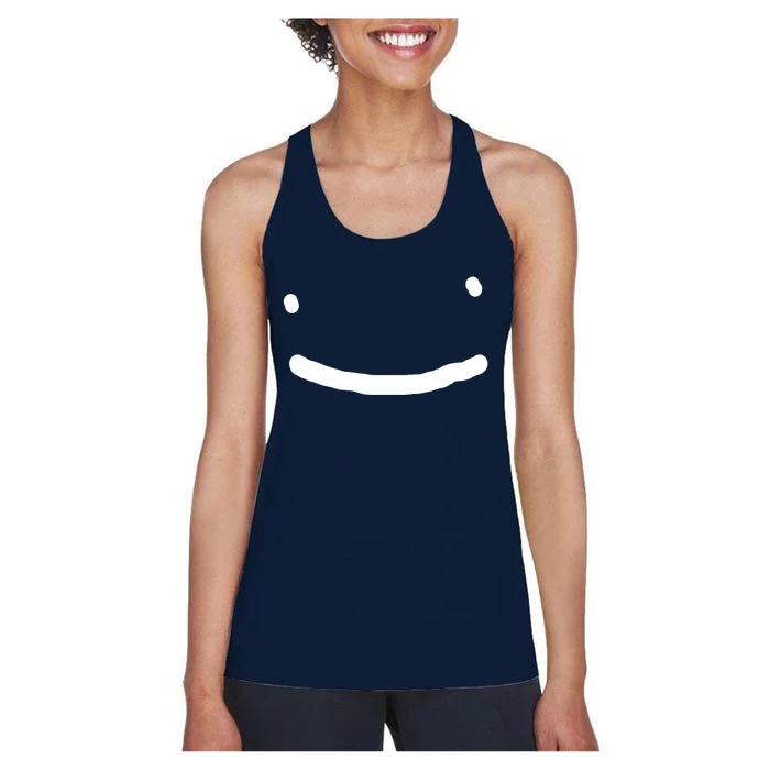 Dreamy Smiley Face Women's Racerback Tank