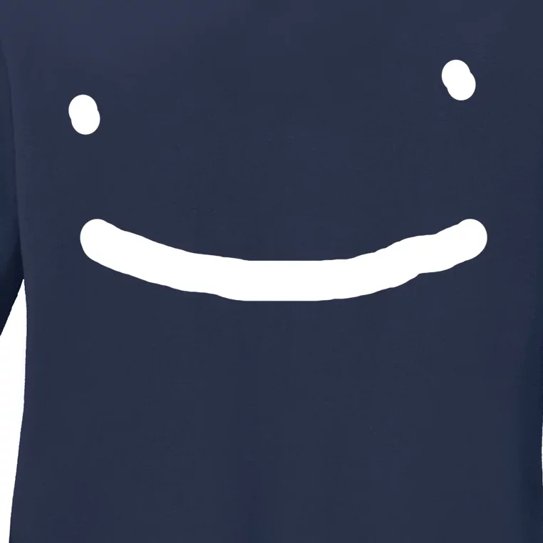 Dreamy Smiley Face Ladies Long Sleeve Shirt