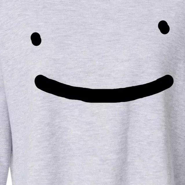 Dreamy Smiley Face Cropped Pullover Crew