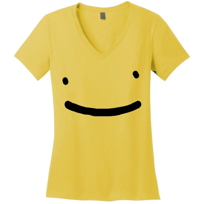 Dreamy Smiley Face Women's V-Neck T-Shirt