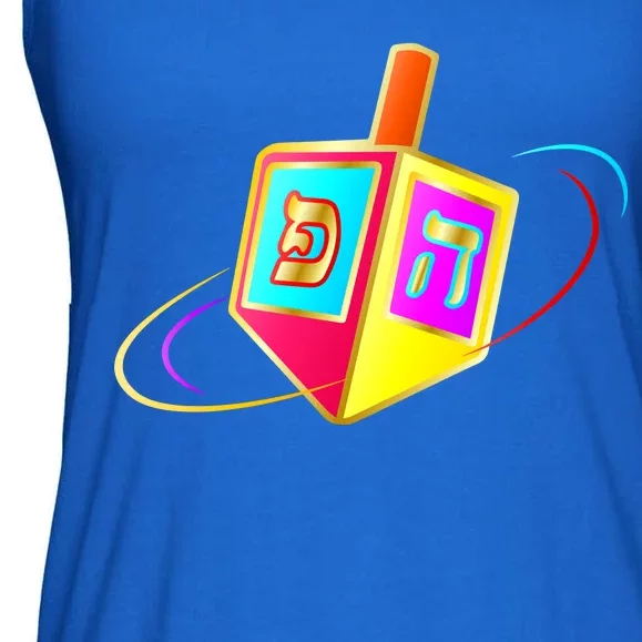 Dreidel Hanukkah Festival of Lights Ladies Essential Flowy Tank