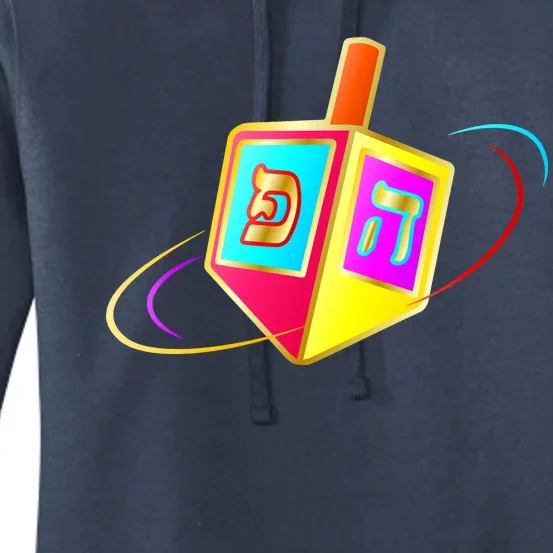 Dreidel Hanukkah Festival of Lights Women's Pullover Hoodie