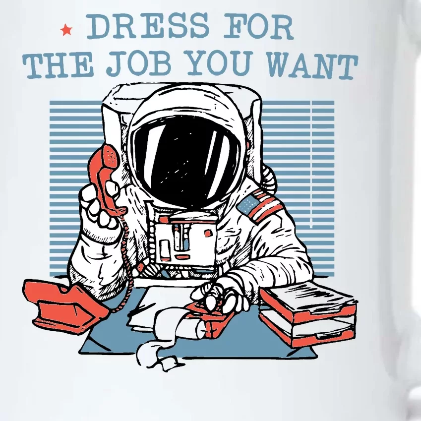 Dress For The Job You Want Astronaut Black Color Changing Mug