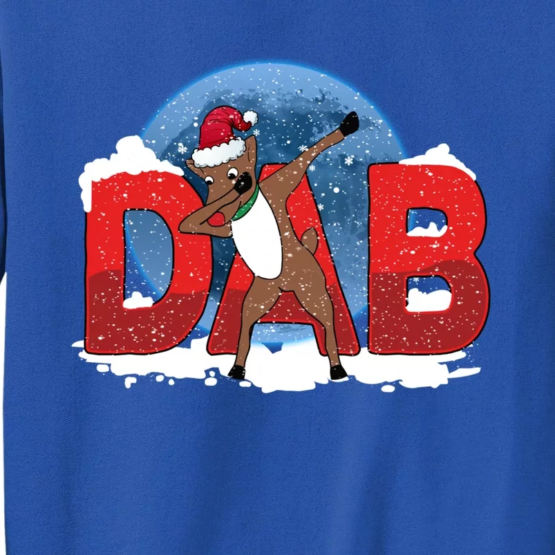 Dab Reindeer Funny Xmas Deer Dabbing Christmas Gift Tall Sweatshirt