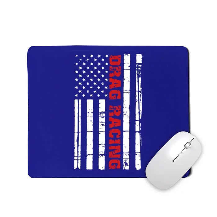 Drag Racing Flag Gift Street Drag Outlaws American Gift Mousepad