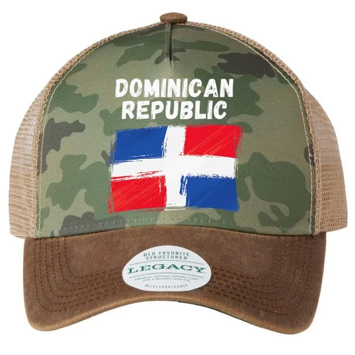 Dominican Republic Flag Vintage Grunge Dominican Flag Legacy Tie Dye Trucker Hat