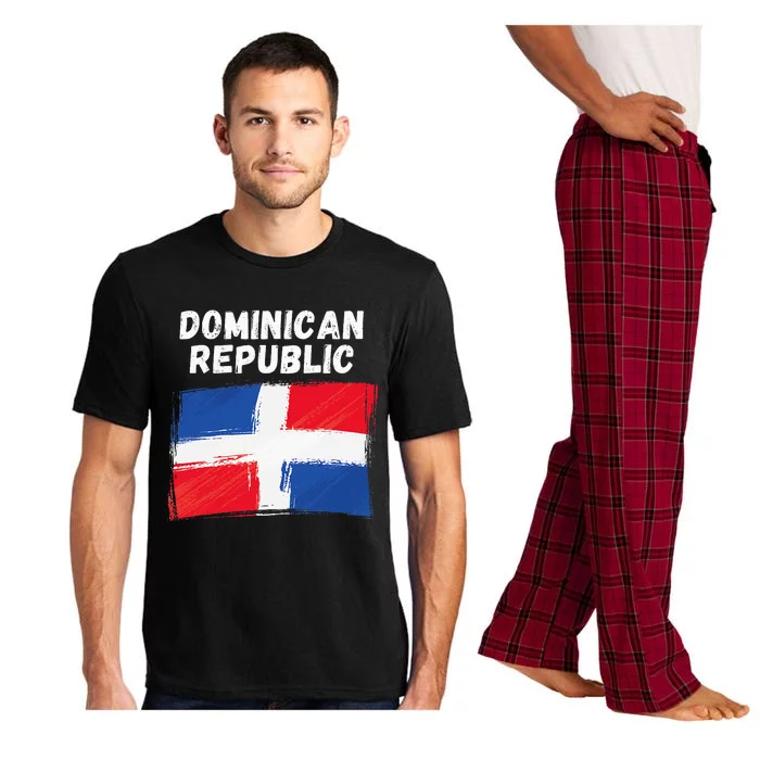 Dominican Republic Flag Vintage Grunge Dominican Flag Pajama Set