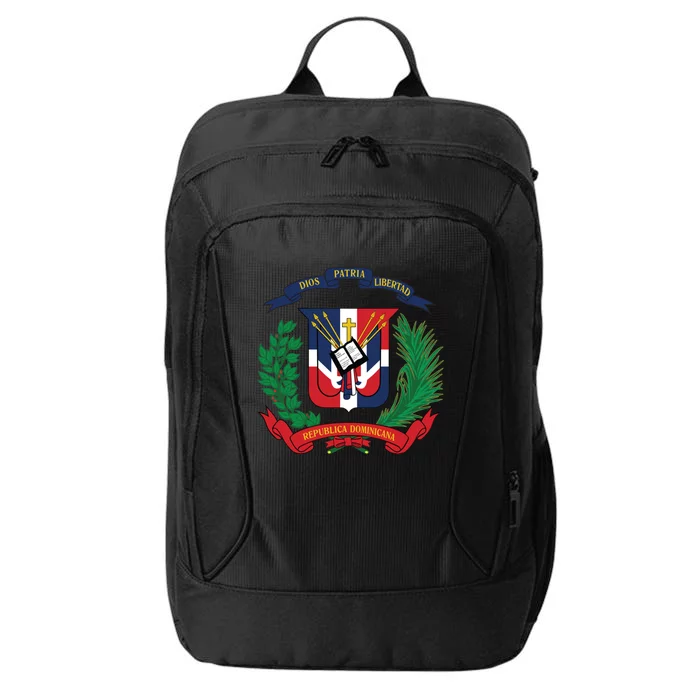 Dominican Republic Flag National Emblem Republica Dominicana Cool Gift City Backpack