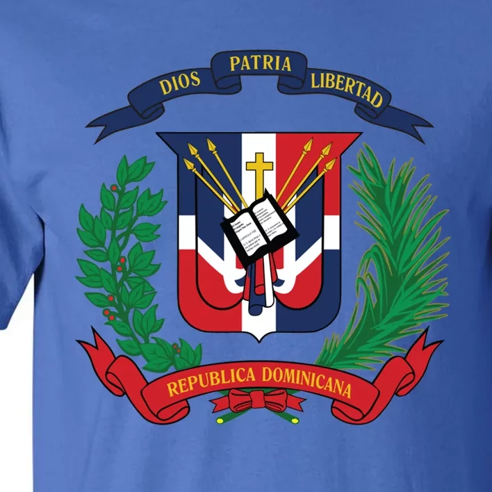 Dominican Republic Flag National Emblem Republica Dominicana Cool Gift Tall T-Shirt