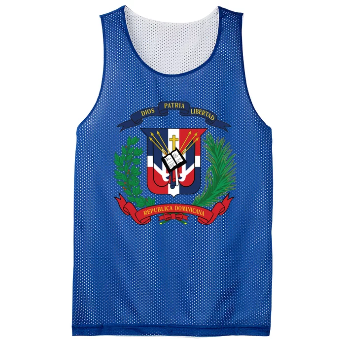 Dominican Republic Flag National Emblem Republica Dominicana Cool Gift Mesh Reversible Basketball Jersey Tank