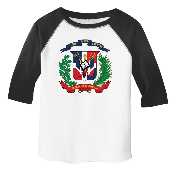 Dominican Republic Flag National Emblem Republica Dominicana Cool Gift Toddler Fine Jersey T-Shirt