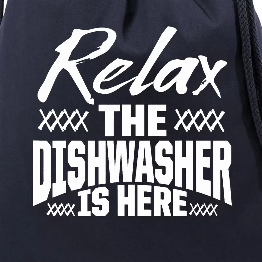 Dishwasher Relax Funny Dishwashing Gift Drawstring Bag