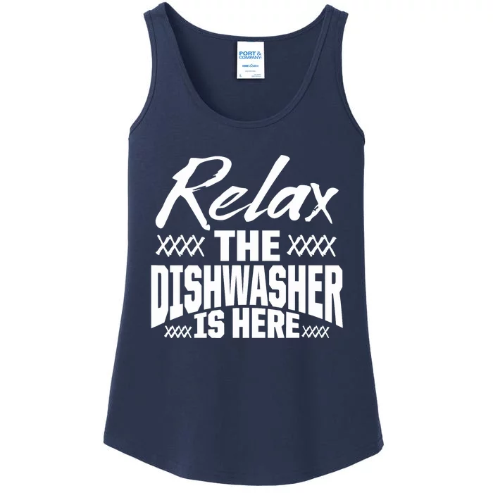 Dishwasher Relax Funny Dishwashing Gift Ladies Essential Tank