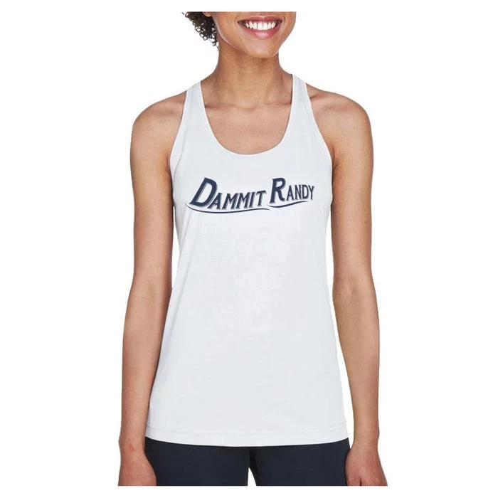 Dammit Randy Funny Women's Racerback Tank