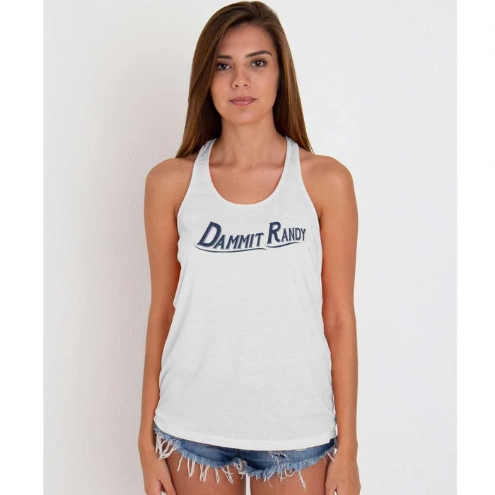 Dammit Randy Funny Women's Knotted Racerback Tank