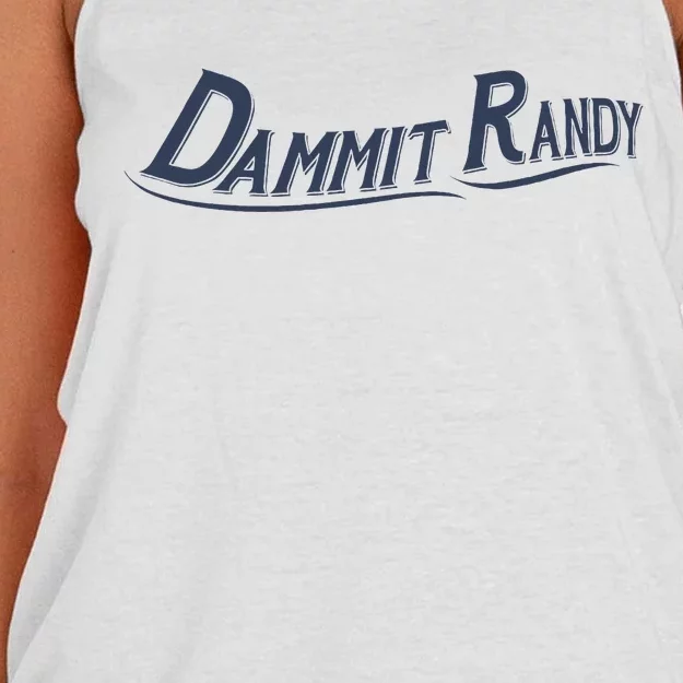 Dammit Randy Funny Women's Knotted Racerback Tank