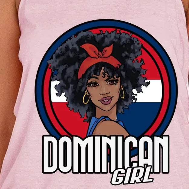 Dominican Republic Flag Republica Dominicana Gift Women's Knotted Racerback Tank