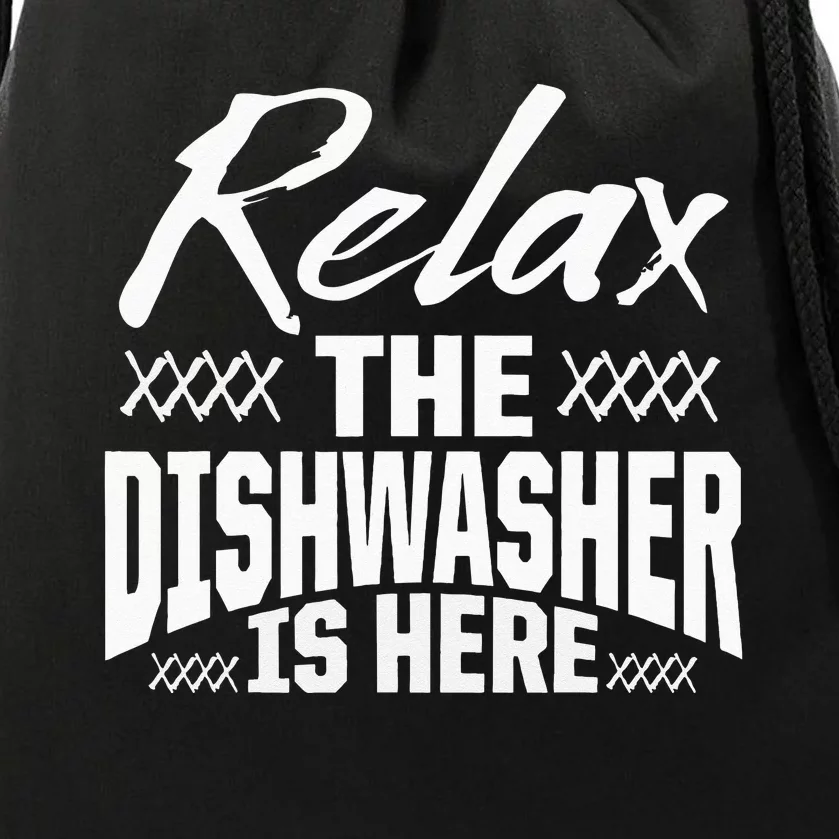 Dishwasher Relax Funny Dishwashing Gift Drawstring Bag