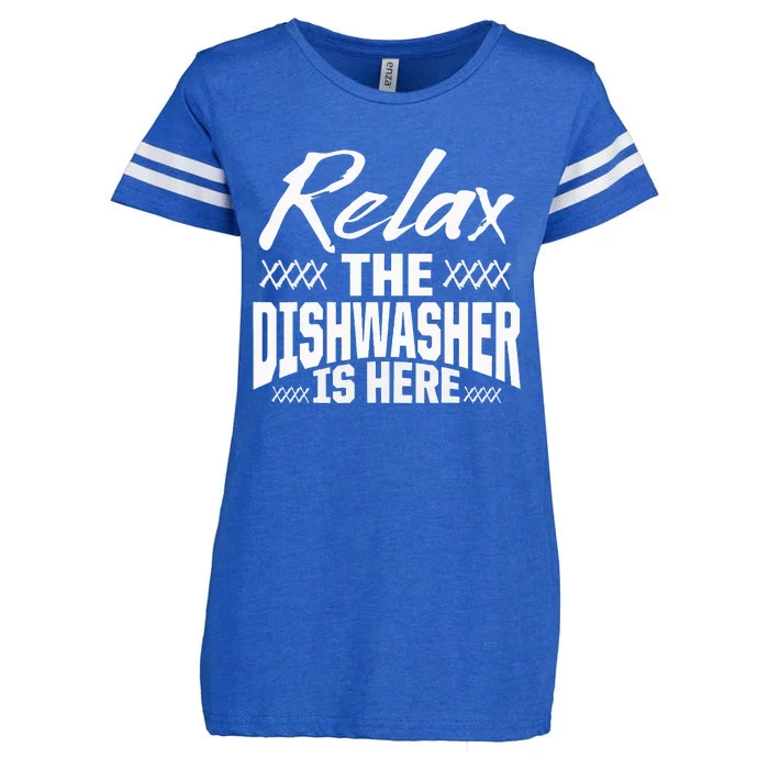 Dishwasher Relax Funny Dishwashing Gift Enza Ladies Jersey Football T-Shirt