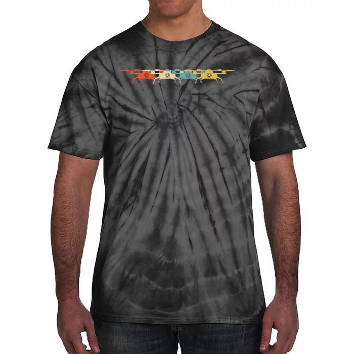 Drone Retro Flying Quadcopter Tie-Dye T-Shirt